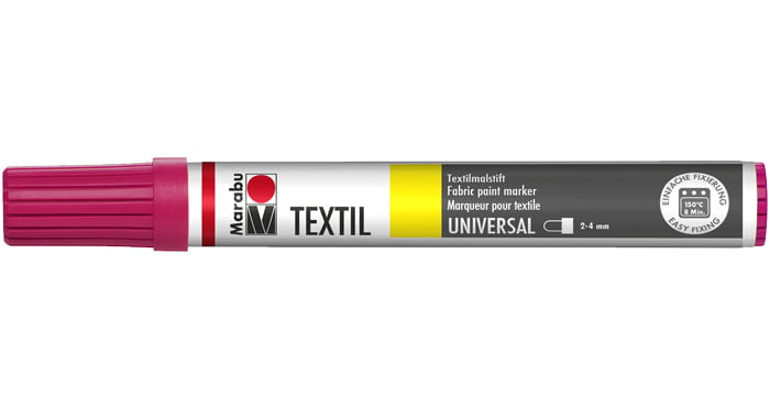 Marķieris tekstilam 2-4mm 005 raspberry