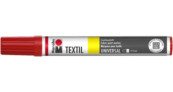Marķieris tekstilam 2-4mm 005 raspberry