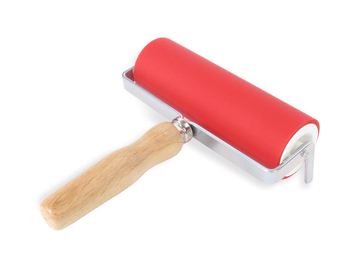 Abig Printing ink roll with a wooden handle, different sizes
