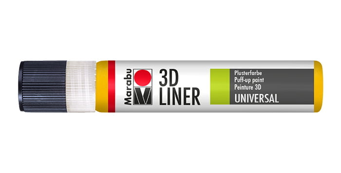 Marabu PLUSTER PEN universal 3D velvety puff or relief effect liner 25ml