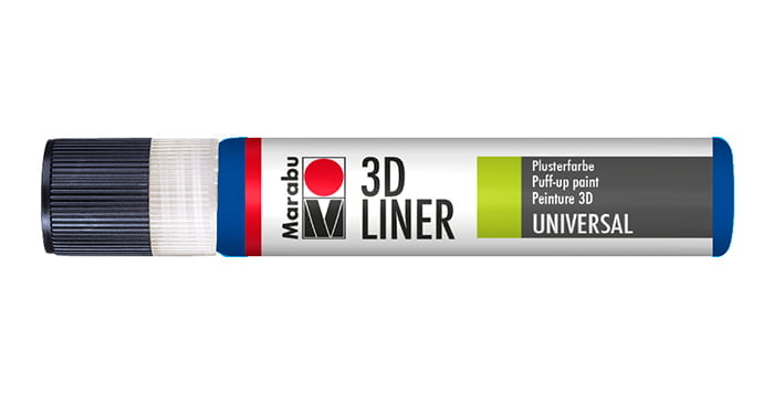 Marabu PLUSTER PEN universal 3D velvety puff or relief effect liner 25ml