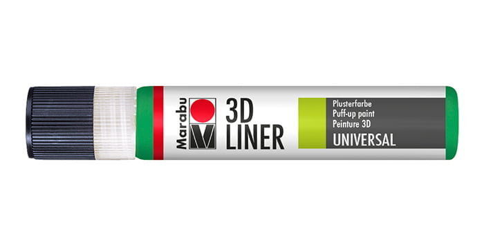 Marabu PLUSTER PEN universal 3D velvety puff or relief effect liner 25ml