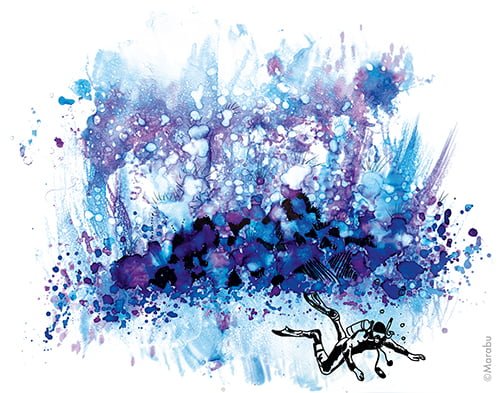 Tinte uz spirta bāzes komplekts Marabu Flowers