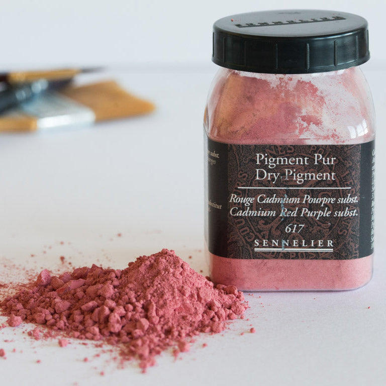 Pigments Sennelier 100g 617 cadmium red purple hue