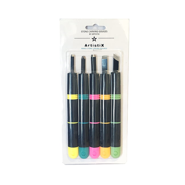 Artistix stone carving gauges 5pcs