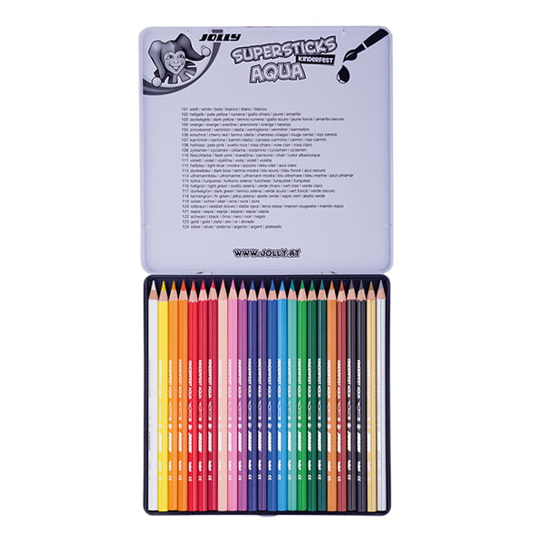 JOLLY Supersticks Aqua akvareļu zīmuļi 24 gab.