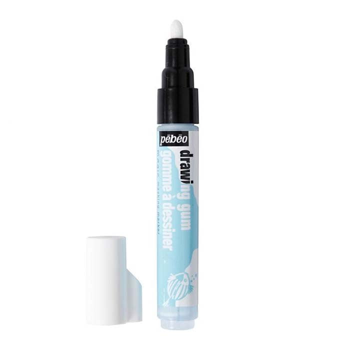 Akvareļu krāsu gumijas medija marķieris