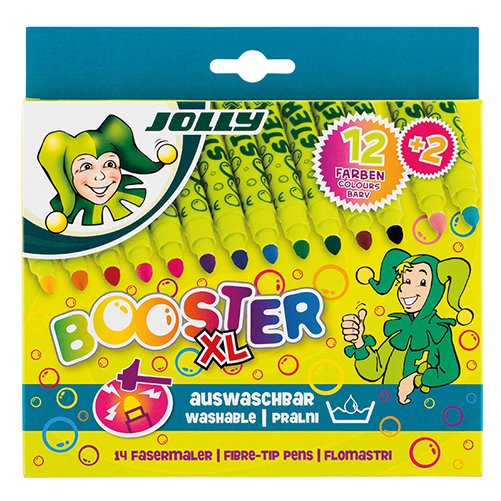 JOLLY Booster XL Flomāsteru komplekts, 14 krāsas