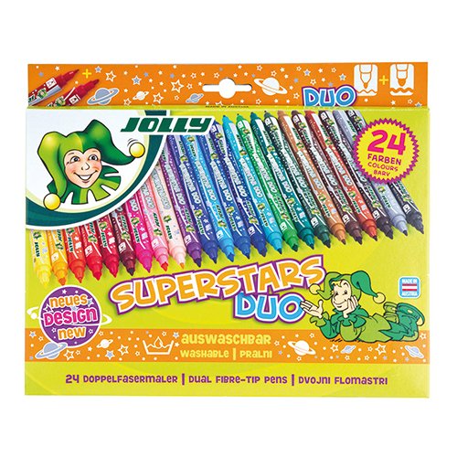 Jolly DUO Double-sided markers set, 24 colors