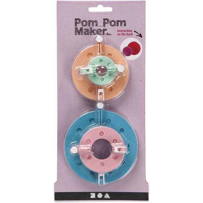 Pom-pom dzijas bumbiņu sagatave 4gab.