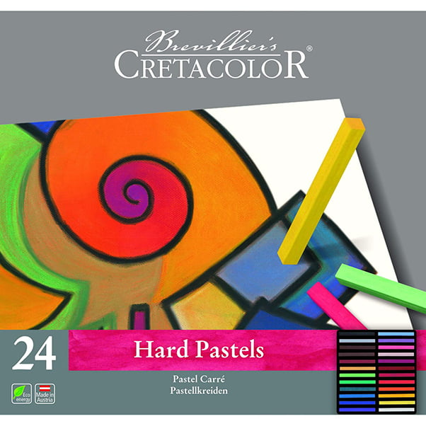HARD PASTEL Pasteļkrītiņu komplekts, 24gab., metāla kārbā