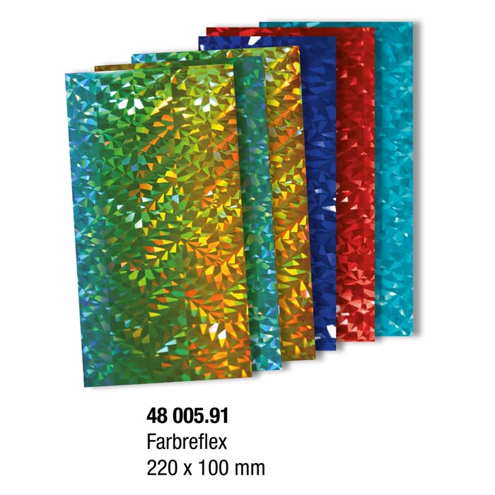 Transfērfolija 220x100mm metāliska krāsu reflekss