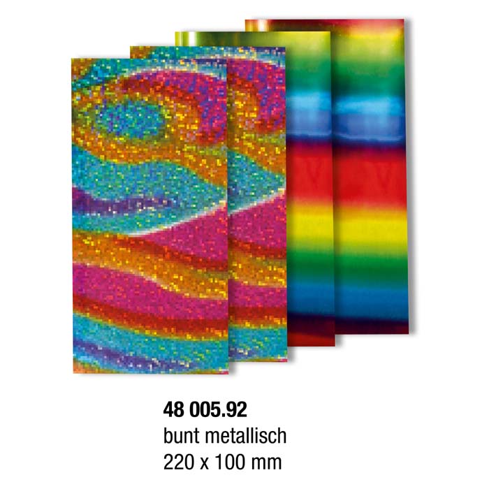Transfērfolija 220x100mm krāsaini punktiņi un metāliska varavīksne