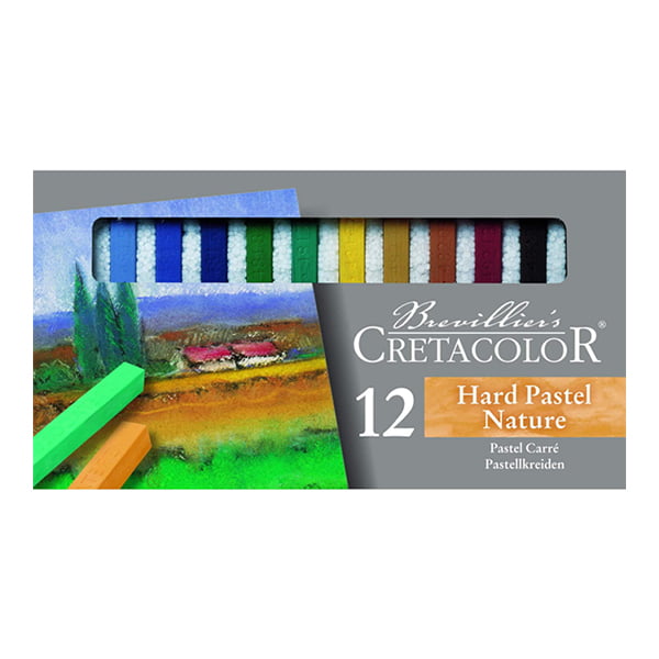 HARD PASTEL Pasteļkrītiņu komplekts, Dabas toņi, 12gab.