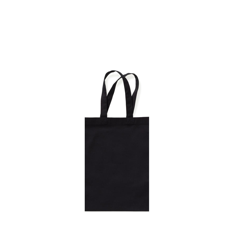 Ideen Cotton bag with short handle 18x26cm, black