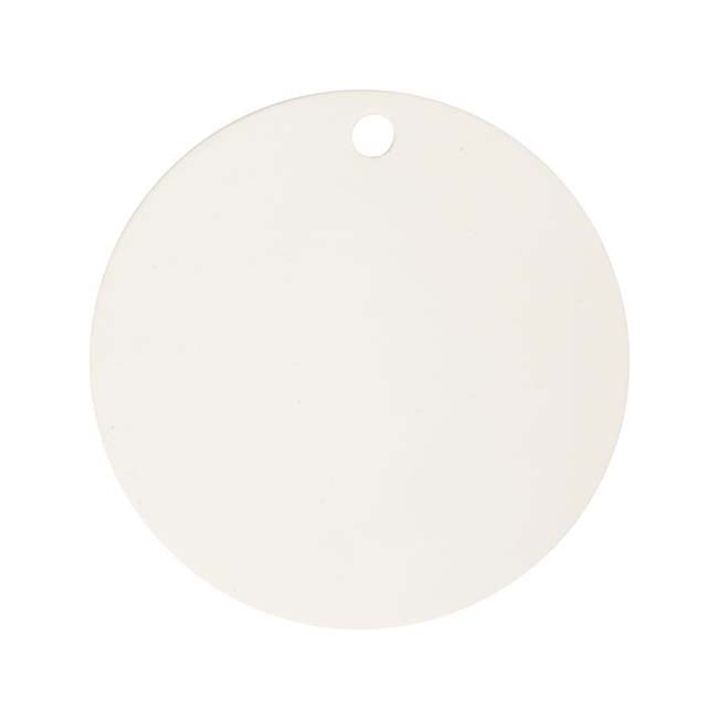 Apgleznojama flīze aplis D-15cm 5mm balta terakota