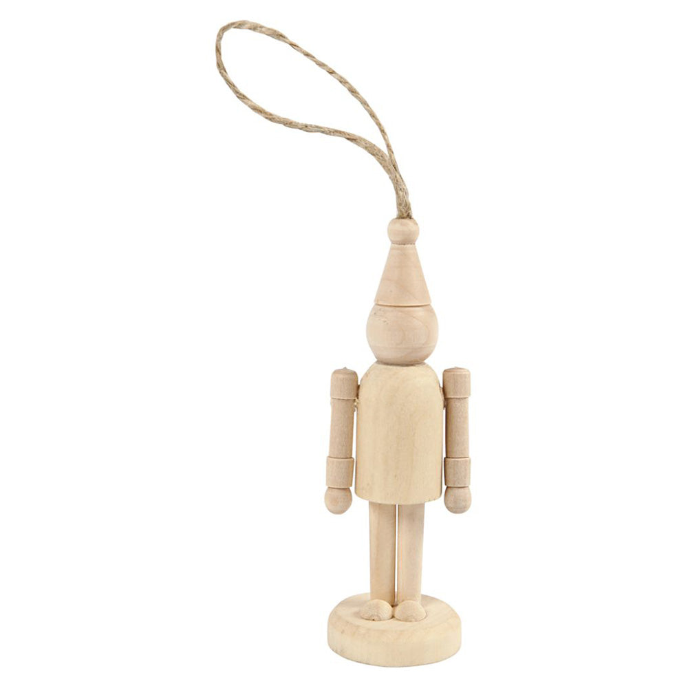 Wooden Christmas decoration - Gnome figure