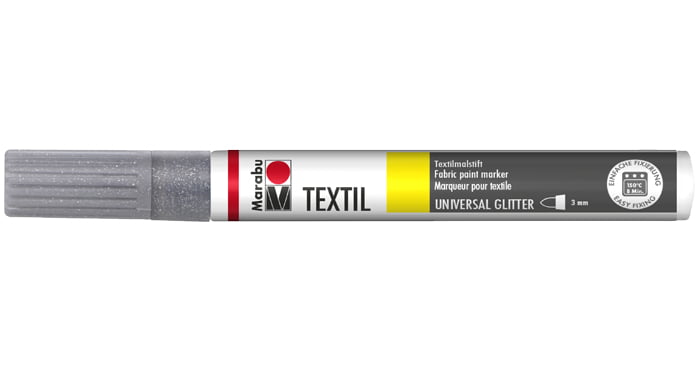 Marķieris tekstilam Glitter 3mm 519 yellow