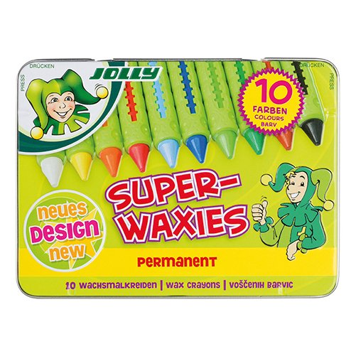 Jolly SUPERWAXIES Wax crayons, 10 colors