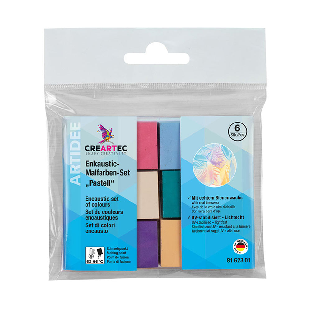 PASTEL Set of encaustic crayons, 6 shades