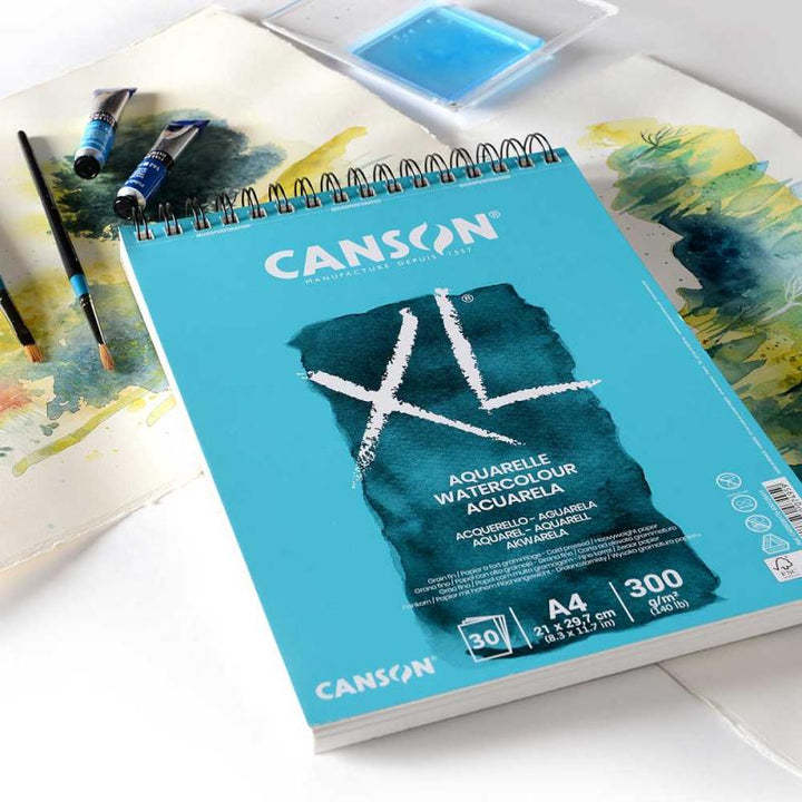 Canson Watercolour pad XL Aquarelle A4 300g