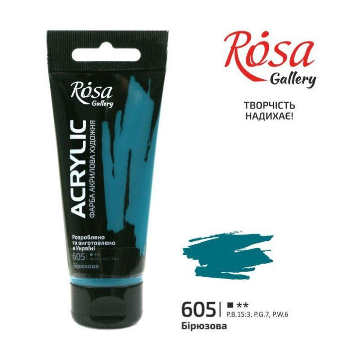 Rosa Gallery akrila krāsa 60ml titāna balta