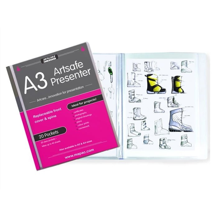 Artsafe prezentāciju mape A3 caurspīdīga