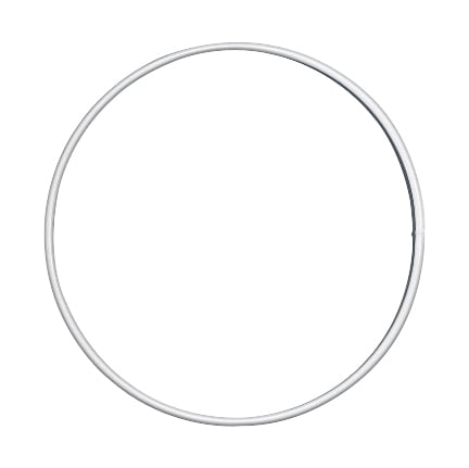 Metal wire Ring, white, different sizes