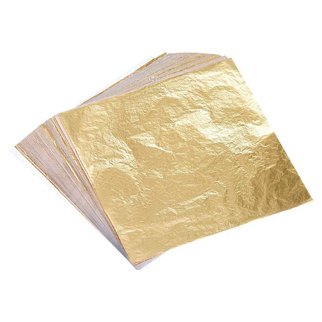 Zelta lapiņu imitācija 16x16cm 2,5 100gab.