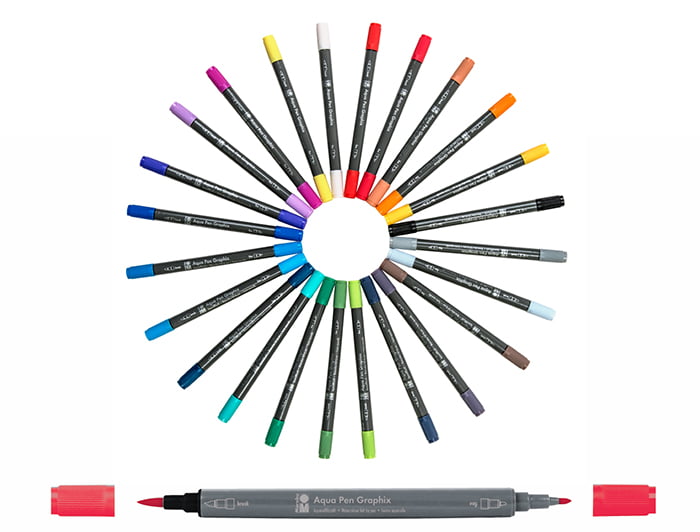 Flomāsters Graphix Aqua pen 017 dzintars