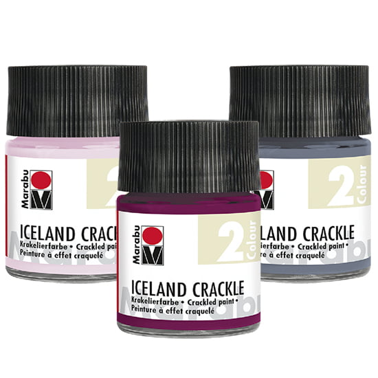 Dekorkrāsa Iceland Crackle 50ml 112 pastel yellow
