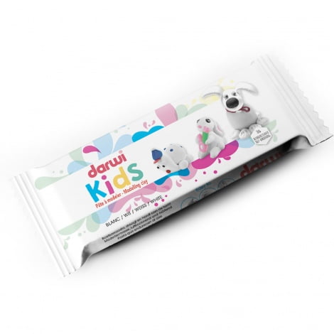 Darwi KIDS Self-hardening clay, white, 1kg