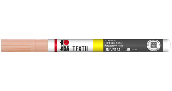 Marķieris tekstilam 1-2mm 005 raspberry