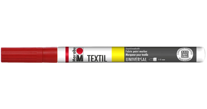 Marķieris tekstilam 1-2mm 005 raspberry