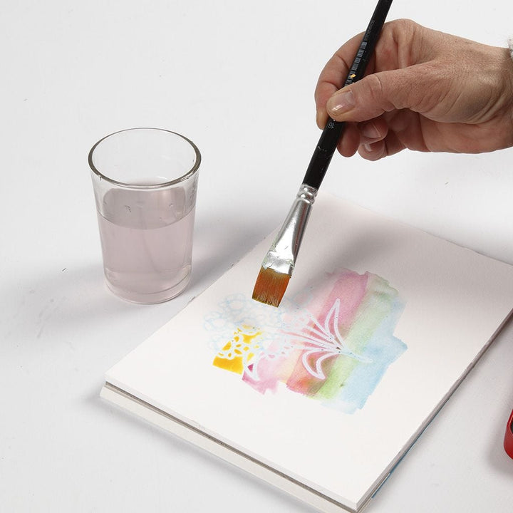 Akvareļu krāsu gumijas medija marķieris