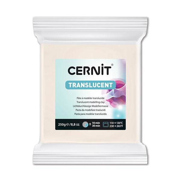 Polimērmāls Cernit Translucent 250g 005 white