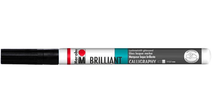Marķieris Brilliant 1-2,5mm 073 black
