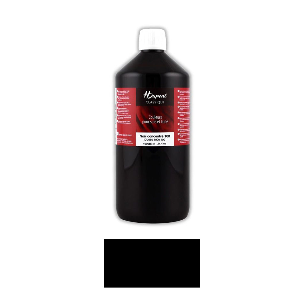 Zīda krāsa H Dupont Classique 1000ml 100 noir concentre