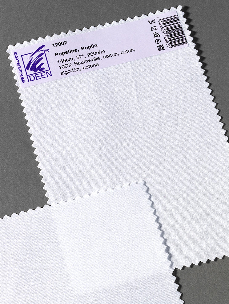 Kokvilnas audums Premium Poplin 175g-m 148cm baliāts