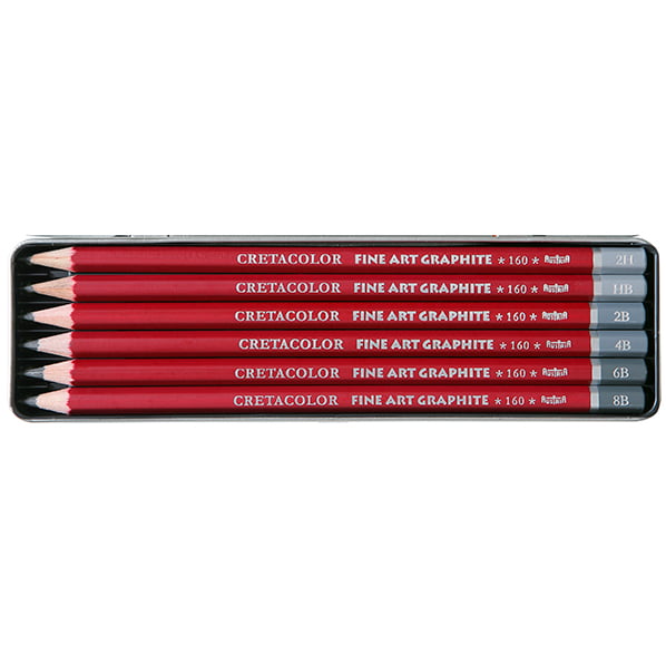 Cretacolor FINE ART graphite pencil set 6pcs.