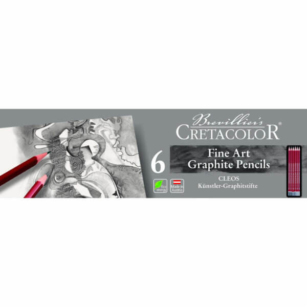 Cretacolor FINE ART graphite pencil set 6pcs.