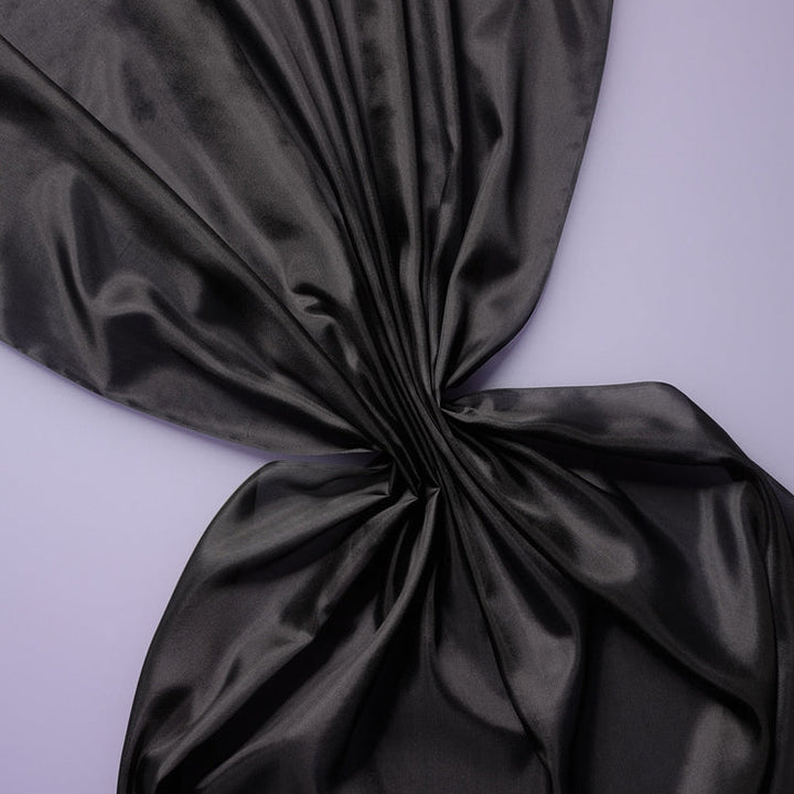 Black Silk Fabric ponge 05, 90cm