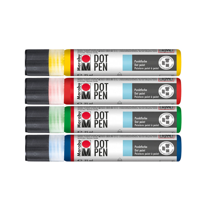 Dot pen komplekts Marabu 4x25ml