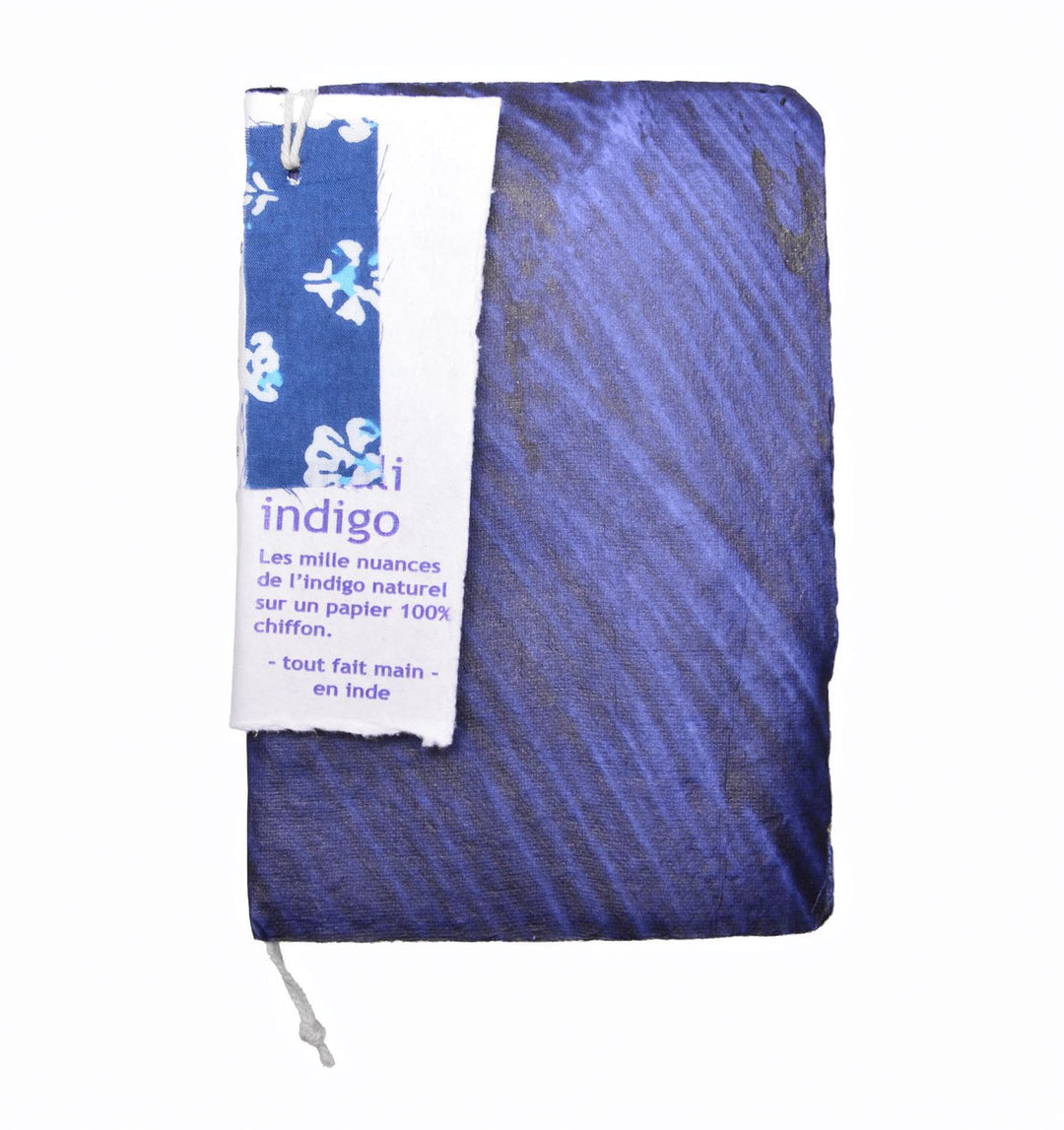Sketchbook, indigo, 11 × 16 cm, cotton