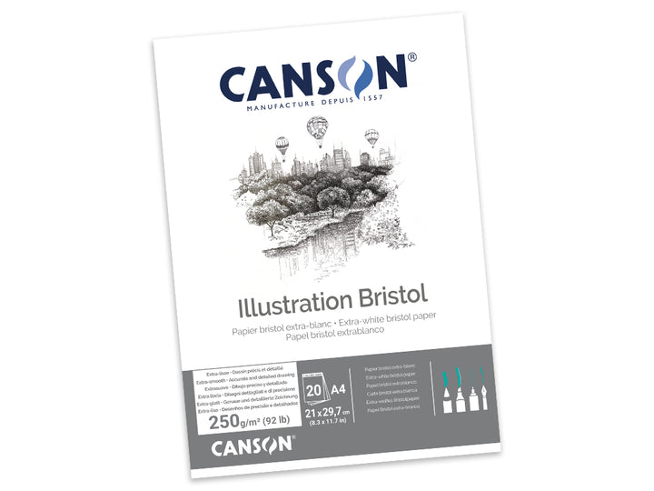 Canson BRISTOL Drawing pad A4 250g/m2, 20 sheets