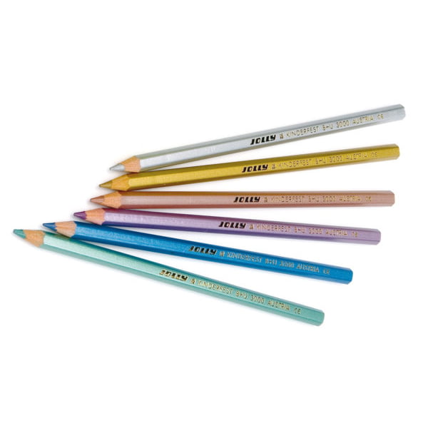 Jolly METALLIC Colored pencils set 6 colours