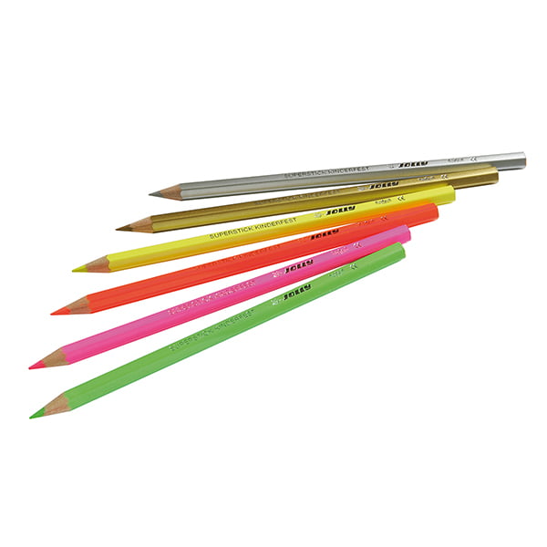 Jolly EXTRAMIX Pencil set, 4 neon, 2 metallic