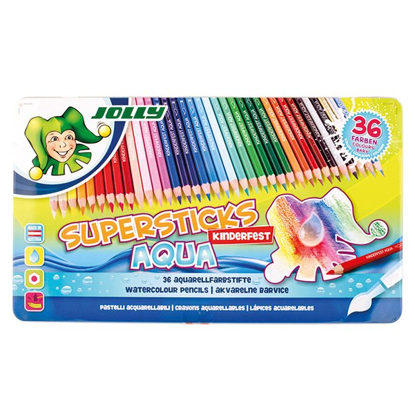 JOLLY Supersticks Aqua akvareļu zīmuļi 36 gab.