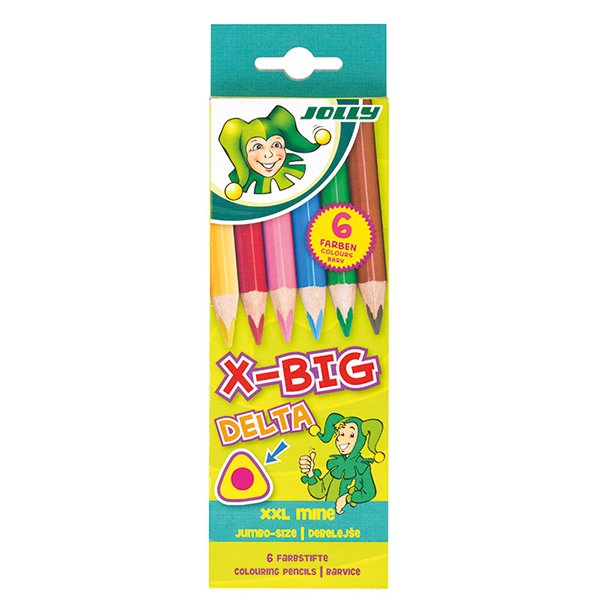 Jolly X-BIG Delta Colored pencil set 6 colours