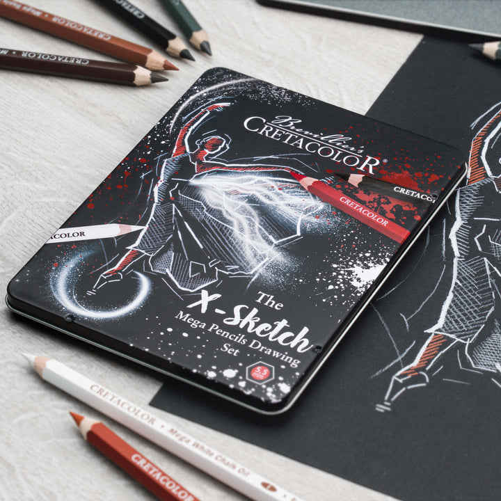 Cretacolor X-Sketch Mega pencil zīmuļu komplekts 12gab.
